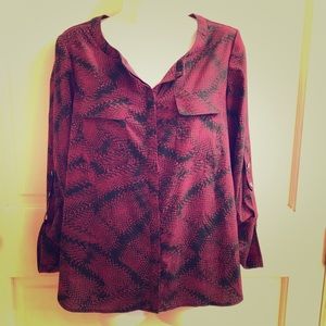 Anne Klein Button Top